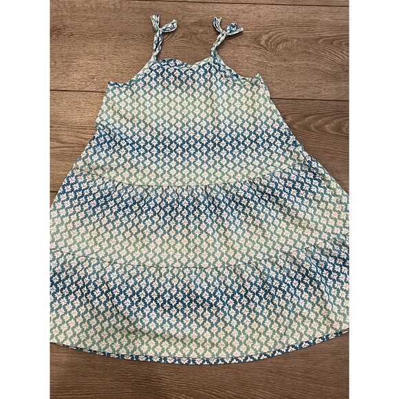 Tommy Bahama Dress Girls Size 7 Sleeveless Blue Spring Summer Dress Tropical - Picture 7 of 7